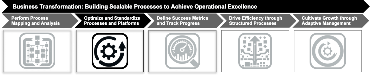 Optimize and Standardize Processes and Platforms
